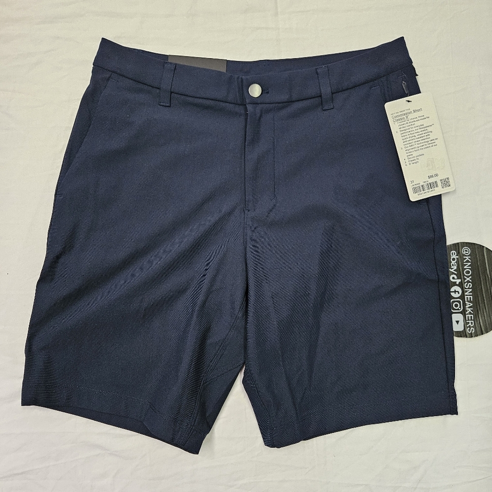 Lululemon Commission Short Classic 9" TRNV True Navy Blue Men's Size 31